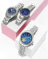 ფოტო #3 პროდუქტის Women's Eco-Drive Crystal-Accented Stainless Steel Bracelet Watch 29mm FE1140-86L