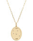 Фото #4 товара Wrapped diamond Virgo Constellation 18" Pendant Necklace (1/20 ct. tw) in 10k Yellow Gold, Created for Macy's