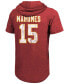 ფოტო #2 პროდუქტის Men's Patrick Mahomes Red Kansas City Chiefs Player Name Number Tri-Blend Hoodie T-shirt