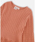 Girl 3/4 Sleeve Knitted Dress Cinnamon Pink - Child