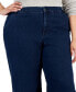 Фото #5 товара Plus Size Wide-Leg High-Rise Jeans, Created for Macy's