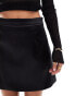 River Island petite a line utility mini skirt in black