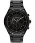 ფოტო #1 პროდუქტის Men's Black-Tone Stainless Steel Bracelet Watch 44.5mm