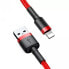 Baseus Kevlar USB-Cable with Lightning 2.4A 10W 2m - Grey/Red - Cable - Digital