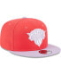 Фото #3 товара Головной убор New Era мужской Красный, Лавандовый New York Knicks 2-Тонный Color Pack 9FIFTY Snapback Hat