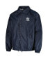 ფოტო #3 პროდუქტის Men's Navy New York Yankees Coach's Raglan Full-Snap Windbreaker Jacket