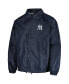 Men's Navy New York Yankees Coach's Raglan Full-Snap Windbreaker Jacket