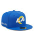 Фото #1 товара Men's x Alpha Industries Royal Los Angeles Rams Alpha 59FIFTY Fitted Hat