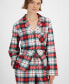 Family Pajamas Women's 2-Pc. Cotton Winterton Plaid Family Holiday Pajamas, Created for Macy's