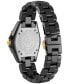 ფოტო #3 პროდუქტის Women's Heaven Black Ceramic Bracelet Watch 38mm