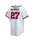 Фото #3 товара Men's Fred McGriff White Atlanta Braves 2023 Hall of Fame Patch Inline Replica Jersey
