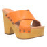 Фото #2 товара Dingo Driftwood Studded Platform Womens Orange Casual Sandals DI849-800