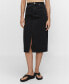 Фото #3 товара Women's Denim Midi-Skirt