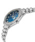 ფოტო #2 პროდუქტის Women's Naples Swiss Quartz Diamond Silver-Tone Stainless Steel Bracelet Watch 32mm