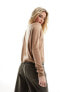 Фото #3 товара Mango lightweight jumper in light brown