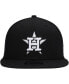 Фото #4 товара Men's Black Houston Astros Team 9FIFTY Snapback Hat