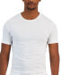 Фото #3 товара Men's 4-Pk. Slim-Fit Solid Cotton Undershirts, Created for Macy's