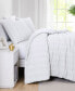 Фото #2 товара Dhara 3 Piece Textured Duvet Cover and Sham Set, King/California King