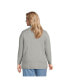 Фото #3 товара Plus Size Fine Gauge Blazer Sweater