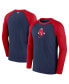 Men's Navy Boston Red Sox Authentic Collection Game Raglan Performance Long Sleeve T-shirt