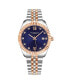 ფოტო #1 პროდუქტის Women's Symphony Silver-tone Stainless Steel , Blue Dial , 45mm Round Watch