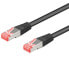 Фото #1 товара Wentronic CAT 6 Patch Cable S/FTP (PiMF) - black - 0.25 m - Cat6 - S/FTP (S-STP) - RJ-45 - RJ-45