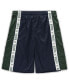 ფოტო #1 პროდუქტის Men's Navy and Hunter Green Milwaukee Bucks Big and Tall Tape Mesh Shorts