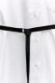 Long shirt trench coat belt