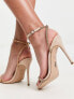 Steve Madden Breslin heeled sandals with ankle strap in blush