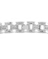 ფოტო #4 პროდუქტის Men's Diamond Open Link Bracelet (1 ct. t.w.) in Sterling Silver