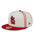 ფოტო #1 პროდუქტის Men's Cream, Red St. Louis Cardinals Chrome Sutash 59FIFTY Fitted Hat