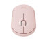 Logitech Pebble M350 Wireless Mouse - Ambidextrous - Optical - RF Wireless + Bluetooth - 1000 DPI - Pink
