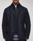 Фото #4 товара Men's Quilted Wool Jacket