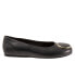 Фото #1 товара Softwalk Sonoma Halo S2257-001 Womens Black Wide Leather Ballet Flats Shoes 8