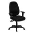 Фото #4 товара High Back Black Fabric Executive Swivel Chair With Adjustable Arms