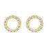 Фото #4 товара Glittering earrings made of yellow gold rings EA102YAU