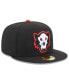 Фото #4 товара Men's Black Erie SeaWolves Authentic Collection Alternate Logo 59Fifty Fitted Hat