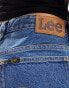 Lee Rider bermuda straight fit denim shorts in mid wash