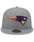 Фото #3 товара Men's Gray New England Patriots Color Pack 59FIFTY Fitted Hat