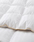 500 Thread Count Cotton Fabric Classic Stripped All Season White Goose Down Fiber Comforter, Twin