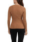 Фото #2 товара Women's Long Sleeve Top with Snap Buttons