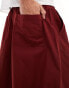 ASOS DESIGN oversized balloon parachute trouser in burgundy