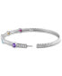 EFFY® Multi-Gemstone Bezel Bangle Bracelet (1-5/8 ct. t.w.) in Sterling Silver