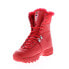 Фото #7 товара Fila Disruptor Boot 5HM00560-616 Womens Red Leather Casual Dress Boots
