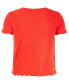 Фото #2 товара Girls Solid Ribbed T-Shirt, Created for Macy's