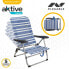 Фото #3 товара Складной стул Aktive Mykonos В полоску 47 x 85 x 50 cm (4 штук)
