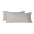 Pillowcase HappyFriday BASIC Grey 45 x 110 cm (2 Units)