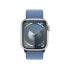 Apple Watch Series 9 Aluminium Silber"Silber 41 mm One Size (130-200 mm Umfang) Winterblau GPS