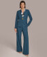 Фото #7 товара Donna Karan Women's Collarless Turnlock Blazer