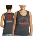 ფოტო #1 პროდუქტის Women's Threads Damian Lillard Black Portland Trail Blazers Name and Number Tri-Blend Tank Top
